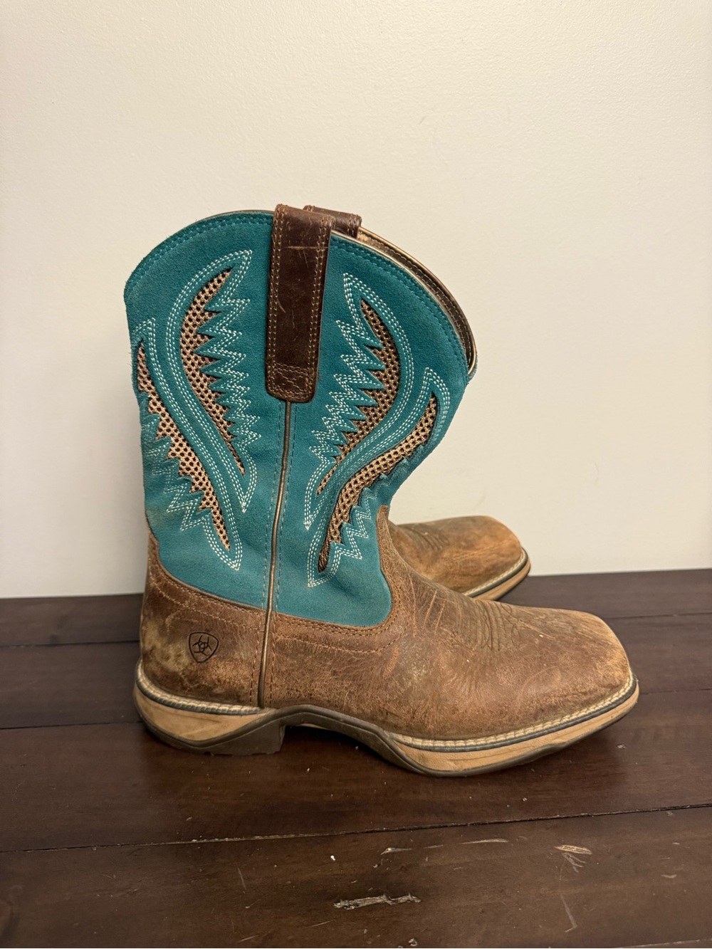 Ariat Anthem VentTEK Western Boots Brown Turquoise Women’s 9B